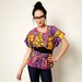 Vintage 80s Multicolored Graphic Top Sz M/L