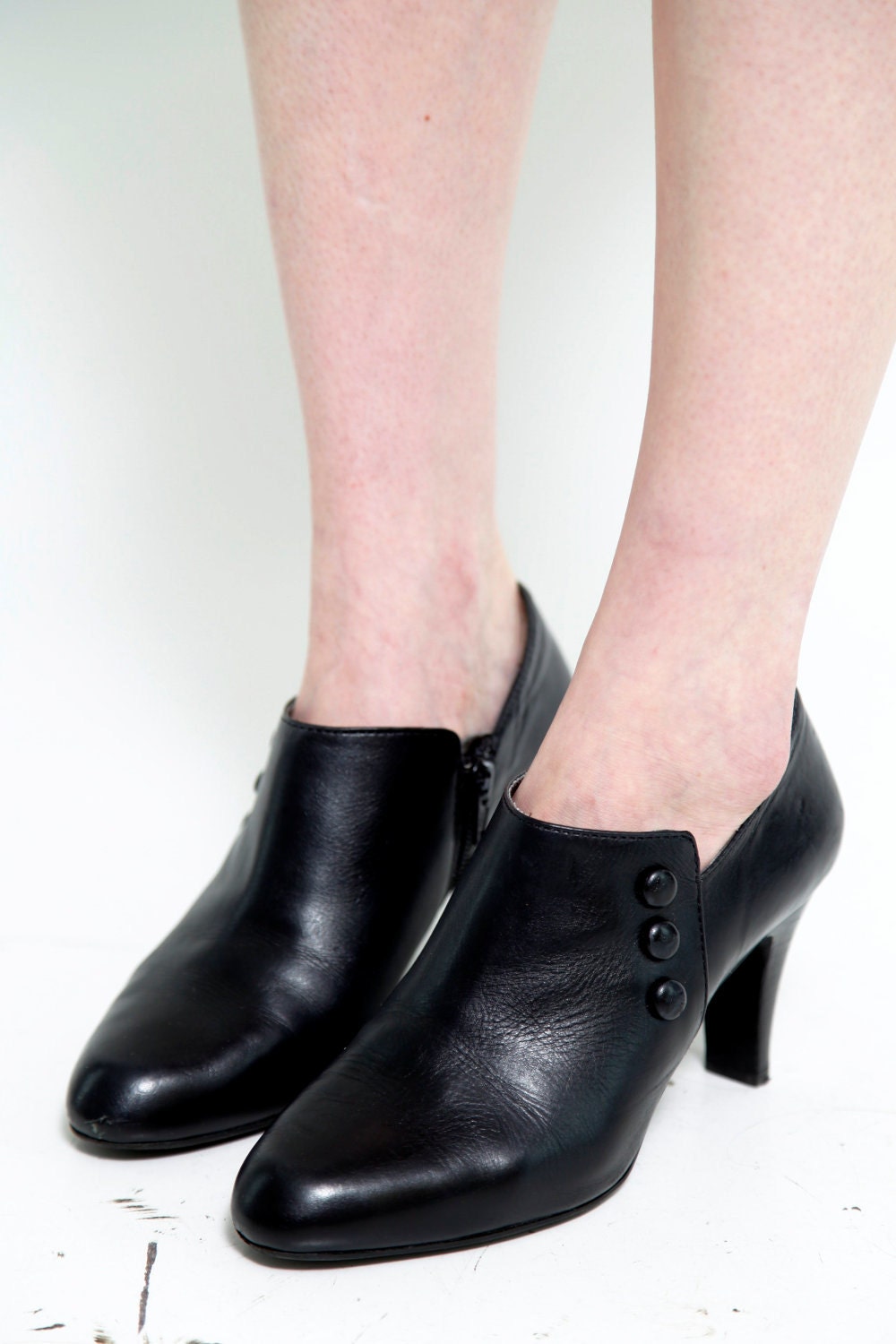 RESERVED- Vintage 1980's Black Booties