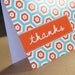 Thank You Cards - Bright Tangerine and Cockatoo Honeycomb - Pippa