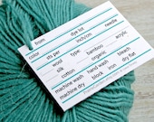 Yarn Tags in light and bright tones printed for you
