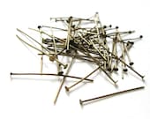 Antique Bronze Headpins 35mm 100pcs  (JF519)