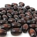 Wood oval beads - Dark Brown Natural Wooden Dye Beads 12x8mm - 50pcs (PB208B)