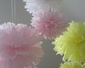 Tea Party ... tissue paper pom mobile // nursery // home decor // decorations Il_170x135