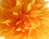 Tangerine ... 1 tissue paper pom // birthday party decorations // wedding reception // diy // paper flowers Il_170x135