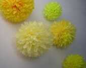 Here Comes the Sun ... 5 tissue paper poms // wedding // birthday // luau // housewarming // party decorations Il_170x135