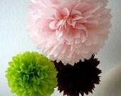 Little Girl... 3 tissue paper poms // wedding decorations // diy // nursery decor // birthday // party decorations Il_170x135