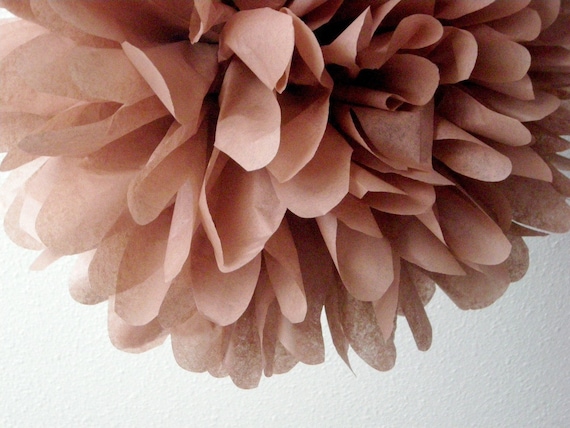 Mink ... 1 tissue paper pom // wedding reception // valentines day // birthday party // baby shower // party decorations Il_570xn