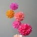 Summer Sorbet ... tissue paper pom mobile // nursery decoration
