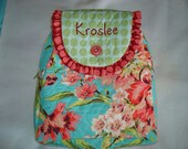 Child's Backpack in Amy Butler's Love Bliss with Sunspots trims. Available in small size only.