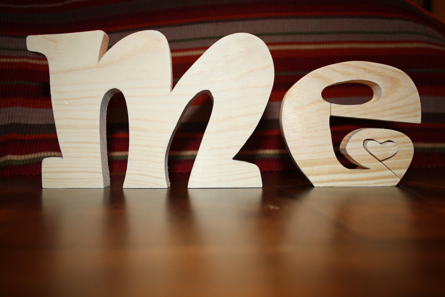UNFINISHED Valentine ME wood letters