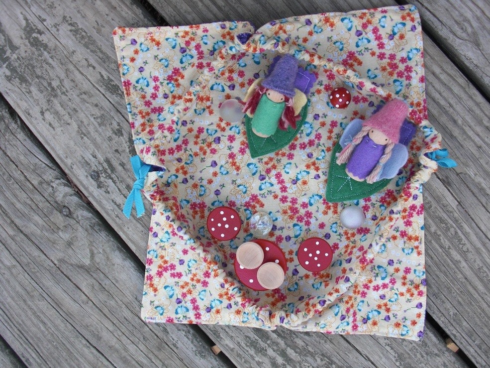 Purple Flower Fairy Playset and Purse