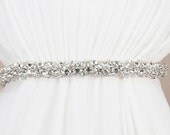 Bridal Sash, Crystal Sash - GARI