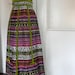 vintage hawaiian tribal maxi skirt