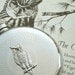 Silver Owl Flask Round Gothic Victorian Steampunk Flask Vintage Inspired Accessories