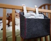Wooli Felt Diaper Caddy White