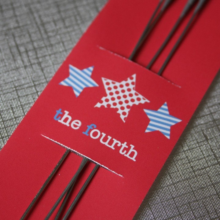 Printable Sparkler Holder Set- 4th of July
