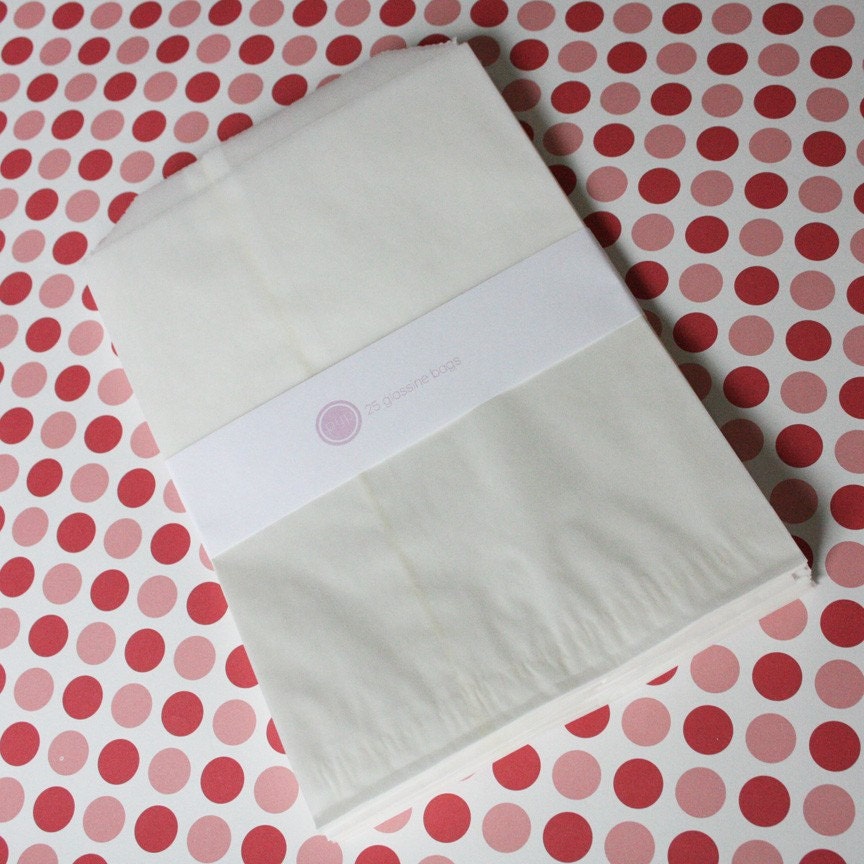 100 Printable Glassine Bags
