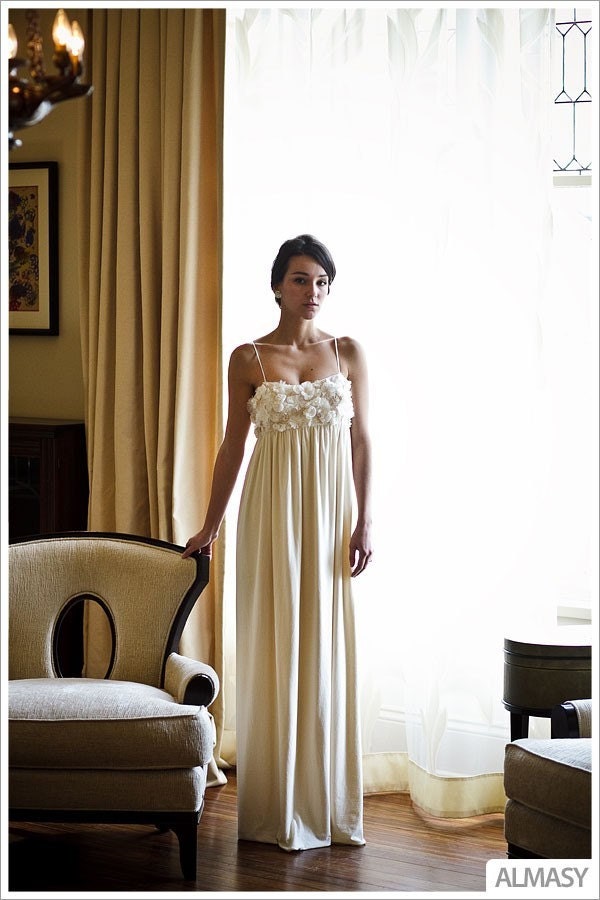 RESERVED Sample sale - Lauren - Wedding Dress Eco-Friendly Organic Bamboo Cotton Boszilkov