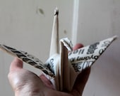 Fabric Origami Crane - LOVE in 12 languages