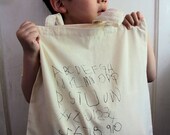 Cotton gift/tote bag - Quote Tote - Now I know my ABC and 123