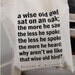 Quote Tote - Wise Old Owl cotton tote bag