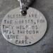 Blessed Are the Nurses, For they Help us Heal Through Love and Care Handstamped Necklace