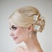 Silk Flower Hairpins, Bridal Hairpins, Wedding Hairpins, Bridal Flower Hair Accessories, Wedding Hair Accessory - Adele