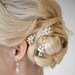 Bridal Hairpins, Wedding Hairpins, Swarovski Hairpins, Pearl Hairpins - DIANNE
