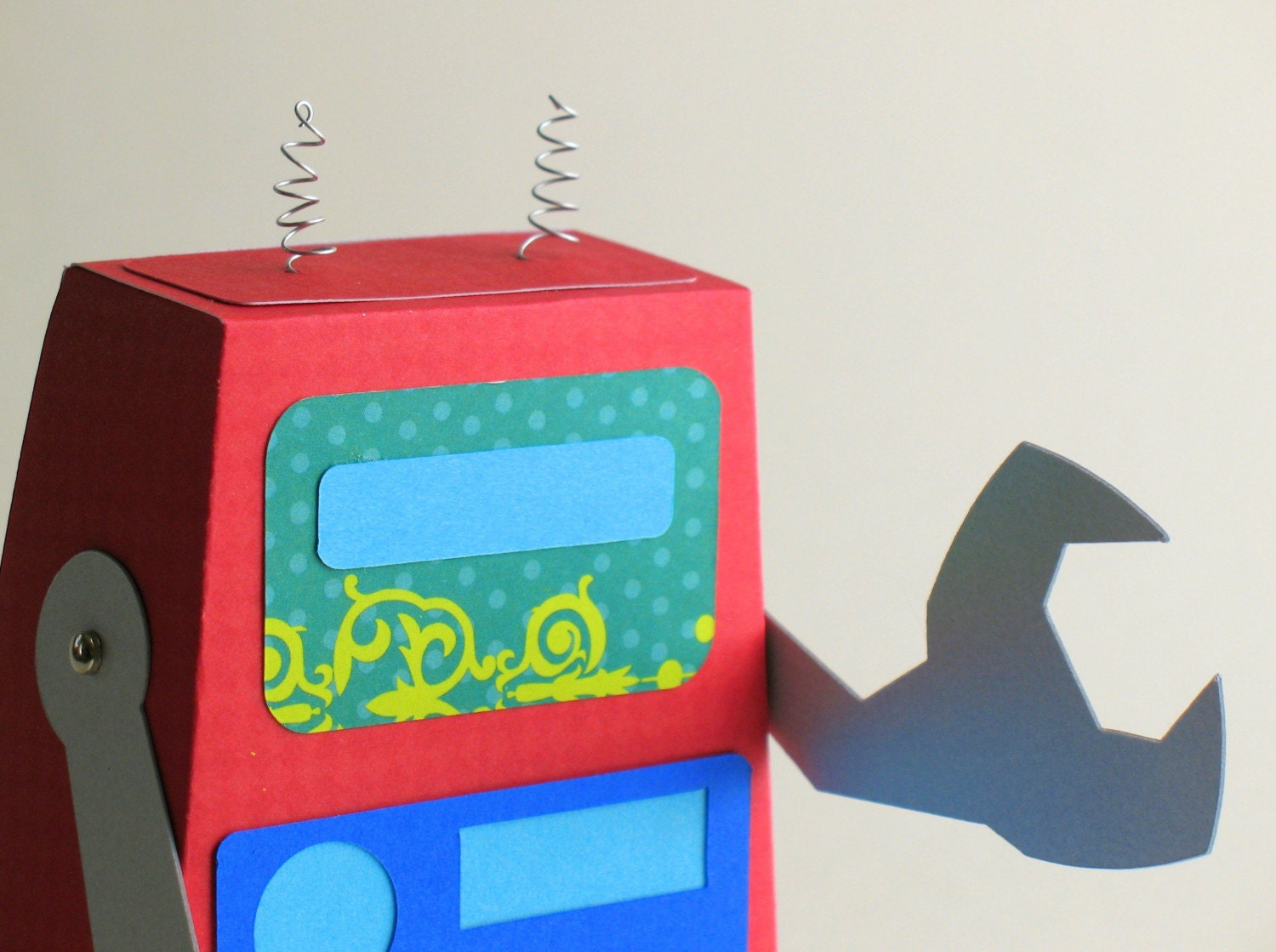 Robot Party Favor Box - Made to Order