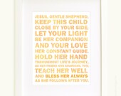 Bless Her Always prayer for a young girl in soft peach peel