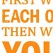 Art for the Nursery First we had each other then we had YOU in orange