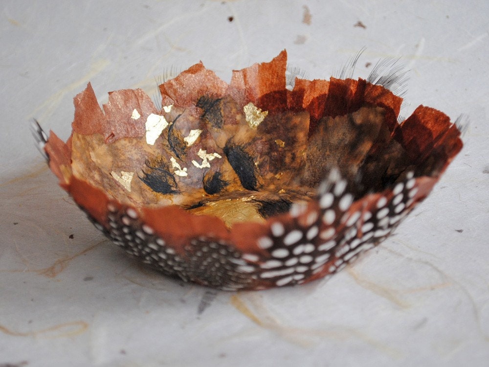 Paper Bowl - Feathery Vessel