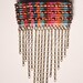 Beaded Multicolor Circuit Rectangle with dangling chain