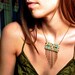 beaded circuit necklace with chain