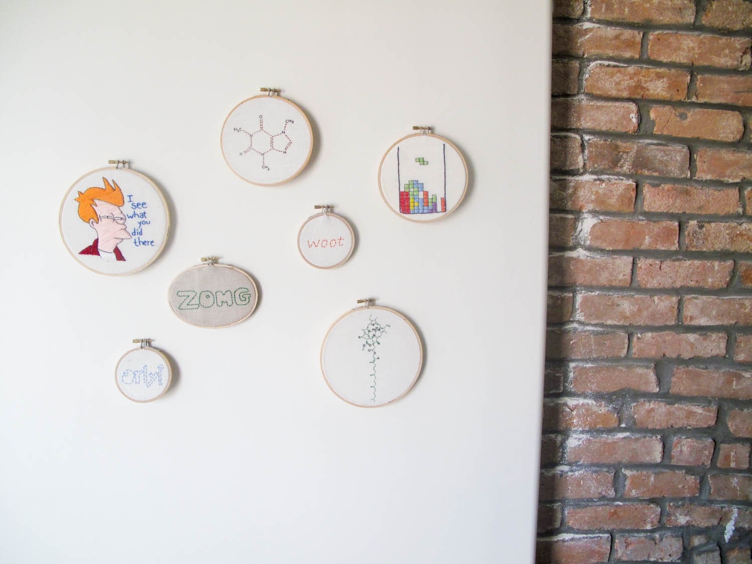 Bicep Arm Muscle Embroidery Wall Art