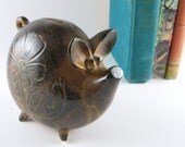 Folk Art Piggy Bank