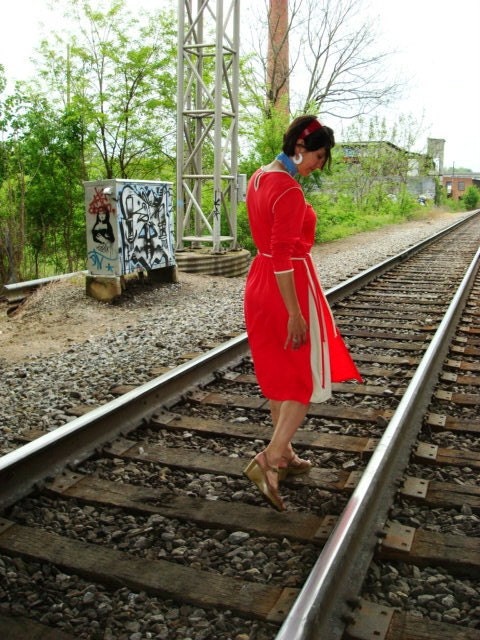 70s Medieval meets Modern Two Layer Tunic Dress (M, L)