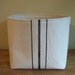 grainsack basket - black stripe - vintage style - canvas - storage - organization - gift basket