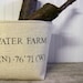 burlap coordinates basket - customizable - stenciled - gift basket