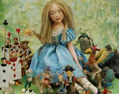 Alice in Wonderland Greeting Card - Alice and Friends