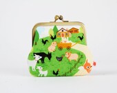 Siamese - Eau de mer Farm's life - double metal frame purse