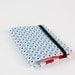 Card holder - Daisy dots in blue