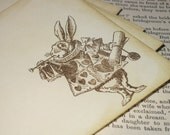 White Rabbit from Alice in Wonderland Flat Note Cards