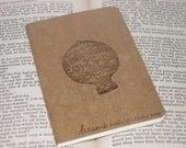 Dreams Really Do Come True Vintage Hot Air Balloon Altered MOLESKINE Notebook/Journal