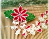 Tropical Breeze Japanese Kanzashi Clip Barrette