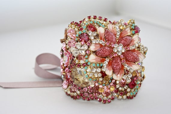 Doloris Petunia One of a Kind Custom Cuff (Example)