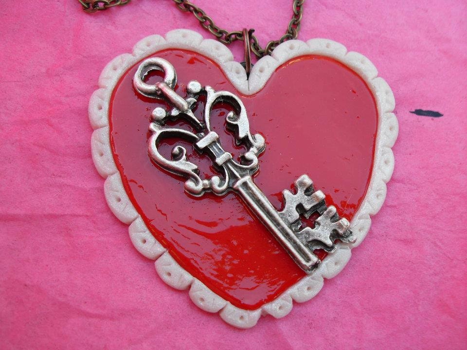 Heart Key Necklace
