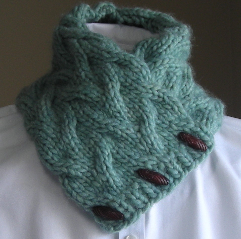 Knitting Pattern PDF- Sand Pond Neck Wrap/Cowl - easy quick gift unisex scarf cowl neckwarmer cozy - very easy pattern for bulky yarn