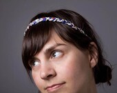 Handmade Braided Headband comes in a variety of vintage prints/ Each one will be unique