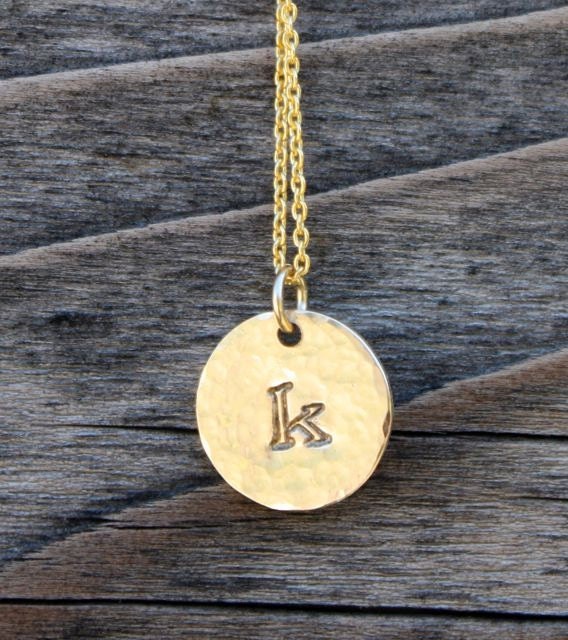 Gold Filled Monogramed Necklace - Personalized Mom Jewelry, Family Jewelry, Mother's Day Gift, Teacher Gift, Bridesmaid Gifts